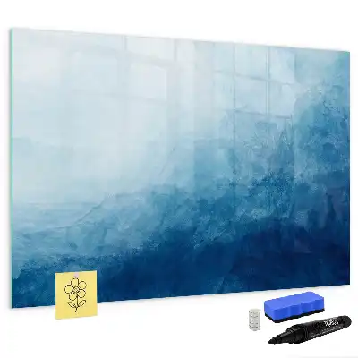 Tablă magnetică cu ștergere uscată model cu abstracție de apă