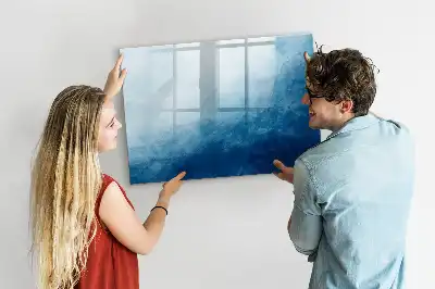 Tablă magnetică cu ștergere uscată model cu abstracție de apă