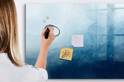 Tablă magnetică cu ștergere uscată model cu abstracție de apă