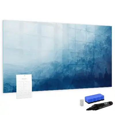 Tablă magnetică cu ștergere uscată model cu abstracție de apă