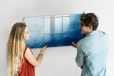 Tablă magnetică cu ștergere uscată model cu abstracție de apă