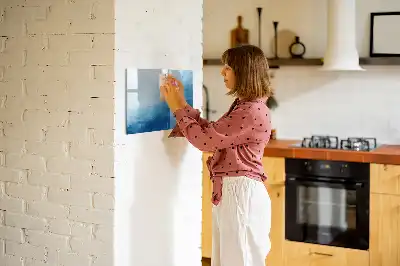 Tablă magnetică cu ștergere uscată model cu abstracție de apă
