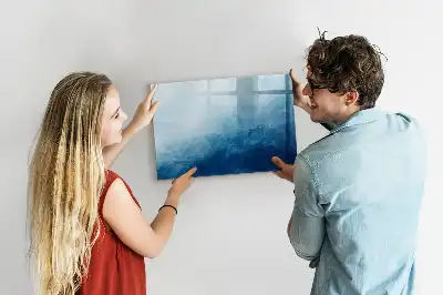 Tablă magnetică cu ștergere uscată model cu abstracție de apă