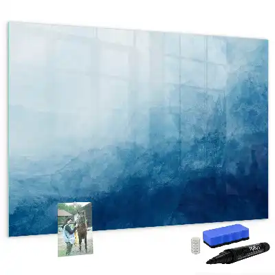 Tablă magnetică cu ștergere uscată model cu abstracție de apă