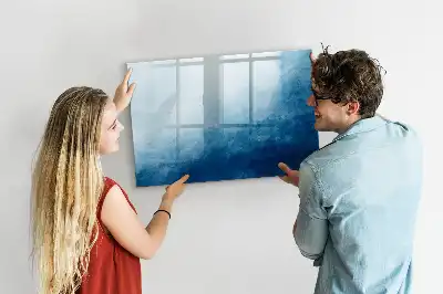 Tablă magnetică cu ștergere uscată model cu abstracție de apă