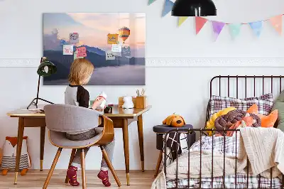 Tablă magnetică cu ștergere uscată cu model peisaj frumos