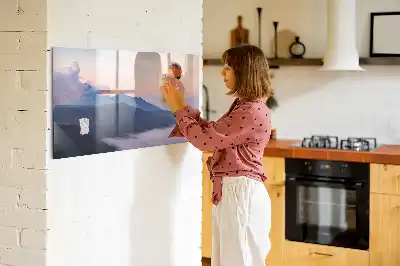 Tablă magnetică cu ștergere uscată cu model peisaj frumos
