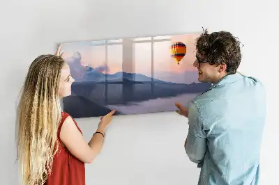Tablă magnetică cu ștergere uscată cu model peisaj frumos