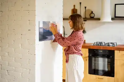 Tablă magnetică cu ștergere uscată cu model peisaj frumos