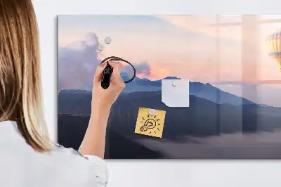 Tablă magnetică cu ștergere uscată cu model peisaj frumos