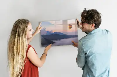 Tablă magnetică cu ștergere uscată cu model peisaj frumos