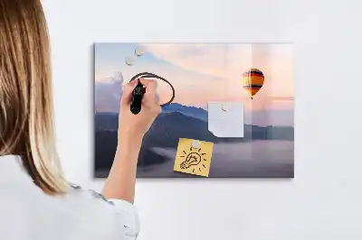 Tablă magnetică cu ștergere uscată cu model peisaj frumos