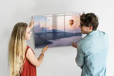 Tablă magnetică cu ștergere uscată cu model peisaj frumos