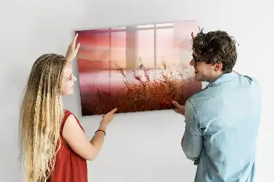 Tablă magnetică cu ștergere uscată model Dimineață ceațoasă