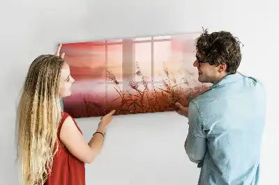 Tablă magnetică cu ștergere uscată model Dimineață ceațoasă