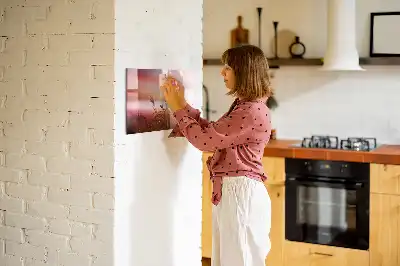 Tablă magnetică cu ștergere uscată model Dimineață ceațoasă