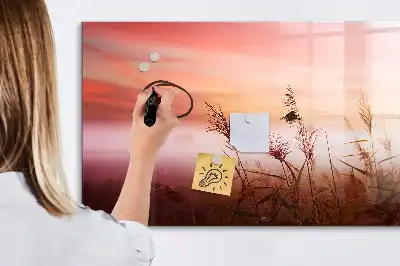 Tablă magnetică cu ștergere uscată model Dimineață ceațoasă