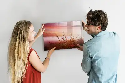 Tablă magnetică cu ștergere uscată model Dimineață ceațoasă