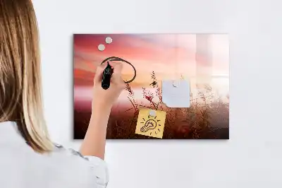 Tablă magnetică cu ștergere uscată model Dimineață ceațoasă