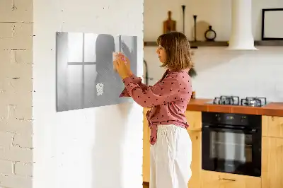 Tablă magnetică cu ștergere uscată perete metalic