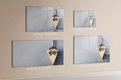 Tablă magnetică cu ștergere uscată model o felie de tort