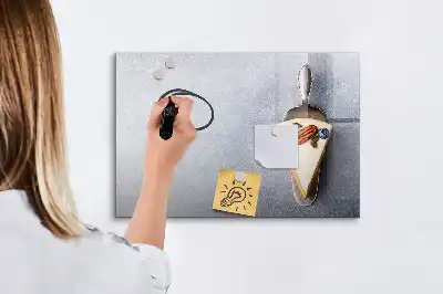 Tablă magnetică cu ștergere uscată model o felie de tort