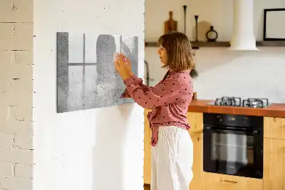 Tablă magnetică cu ștergere uscată pentru perete brut