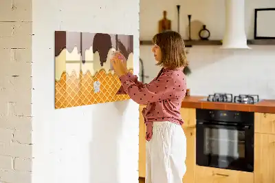 Tablă magnetică cu ștergere uscată înghețată