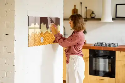 Tablă magnetică cu ștergere uscată înghețată