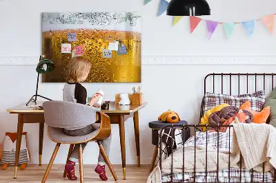 Tablă magnetică cu ștergere uscată cu model halbă de bere