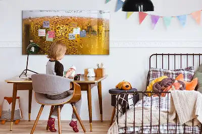 Tablă magnetică cu ștergere uscată cu model halbă de bere