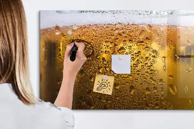 Tablă magnetică cu ștergere uscată cu model halbă de bere