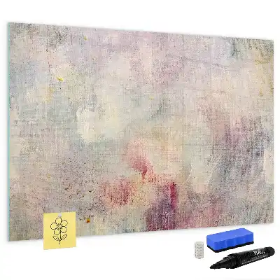 Tablă magnetică cu ștergere uscată cu model abstract pictat