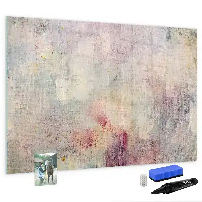 Tablă magnetică cu ștergere uscată cu model abstract pictat