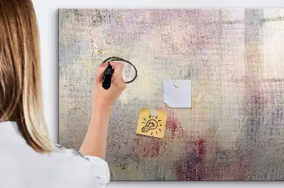 Tablă magnetică cu ștergere uscată cu model abstract pictat