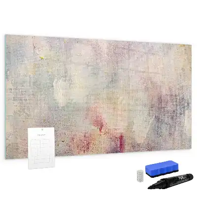 Tablă magnetică cu ștergere uscată cu model abstract pictat