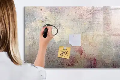 Tablă magnetică cu ștergere uscată cu model abstract pictat