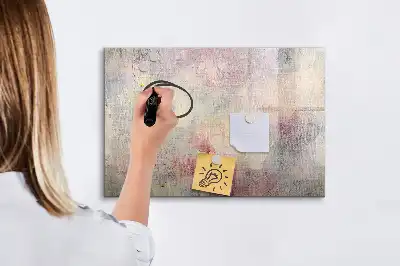 Tablă magnetică cu ștergere uscată cu model abstract pictat