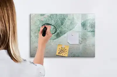 Tablă magnetică cu ștergere uscată cu suprafață de marmură
