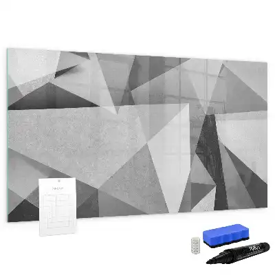 Tablă magnetică cu ștergere uscată cu design abstract 3D