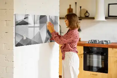 Tablă magnetică cu ștergere uscată cu design abstract 3D