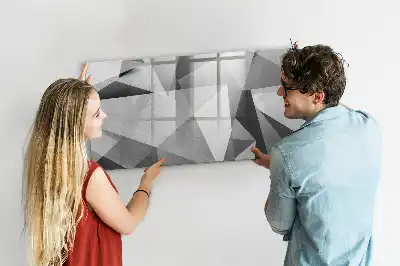 Tablă magnetică cu ștergere uscată cu design abstract 3D