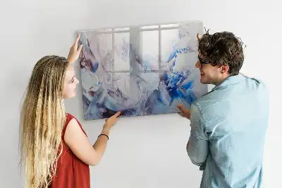Tablă magnetică cu ștergere uscată model Mișcări de pensulă