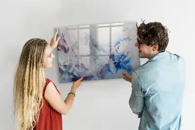 Tablă magnetică cu ștergere uscată model Mișcări de pensulă