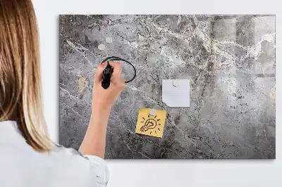 Tablă magnetică cu ștergere uscată cu model de marmură