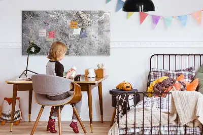 Tablă magnetică cu ștergere uscată cu model de marmură