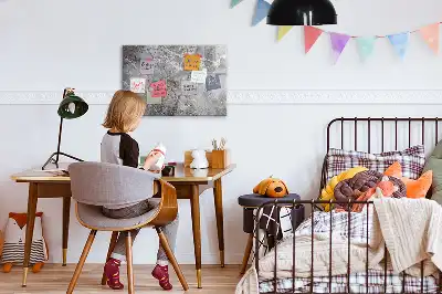 Tablă magnetică cu ștergere uscată cu model de marmură
