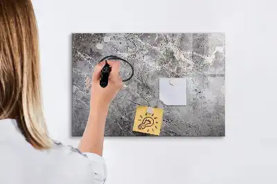 Tablă magnetică cu ștergere uscată cu model de marmură