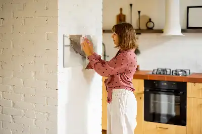 Tablă magnetică cu ștergere uscată cu model de marmură aurie