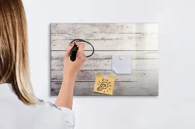 Tablă magnetică cu ștergere uscată model cu aspect de scânduri de lemn
